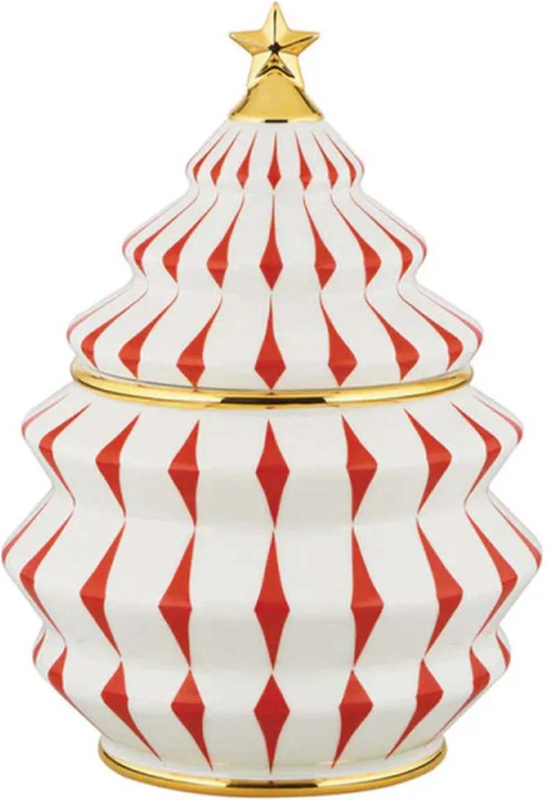 Delight Koektrommel - Porselein - 2.1L - Rood van Alessi – productfoto