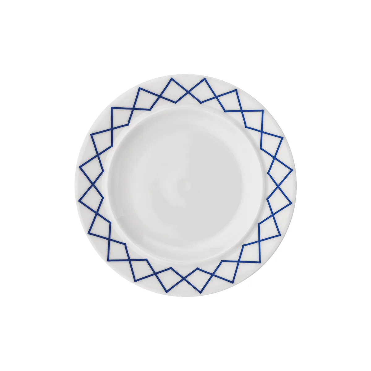 Dessertteller La Bella Tavola - Blau - Feines Porzellan - Designer Ettore Sottsass de Alessi – photo du produit
