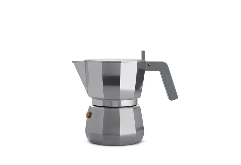 Espressokocher, 0,15l Kaffeekanne by Alessi in Silberfarben – product photo
