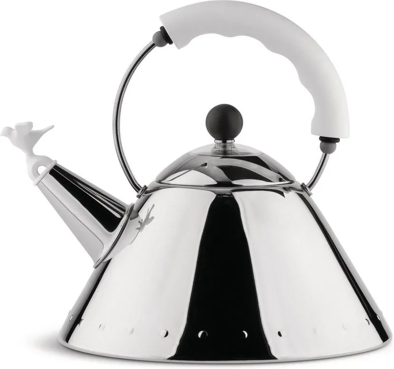 Fluitketel - 9093 W - 2 liter - door Micheal Graves van Alessi in Wit – productfoto