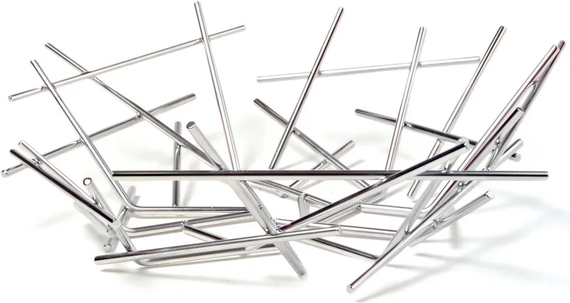 fruitschaal "Blow Up" by Alessi in Zilver – product photo