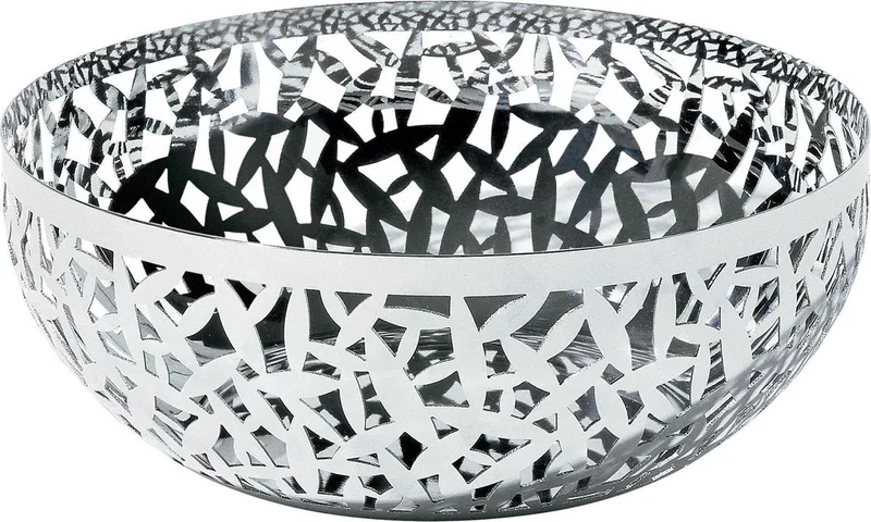fruitschaal "Cactus" (doorsnee 21 cm) van Alessi in Zilver – productfoto