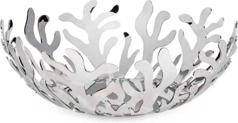 fruitschaal "Mediterraneo" (doorsnee 29) van Alessi in Zilver – productfoto