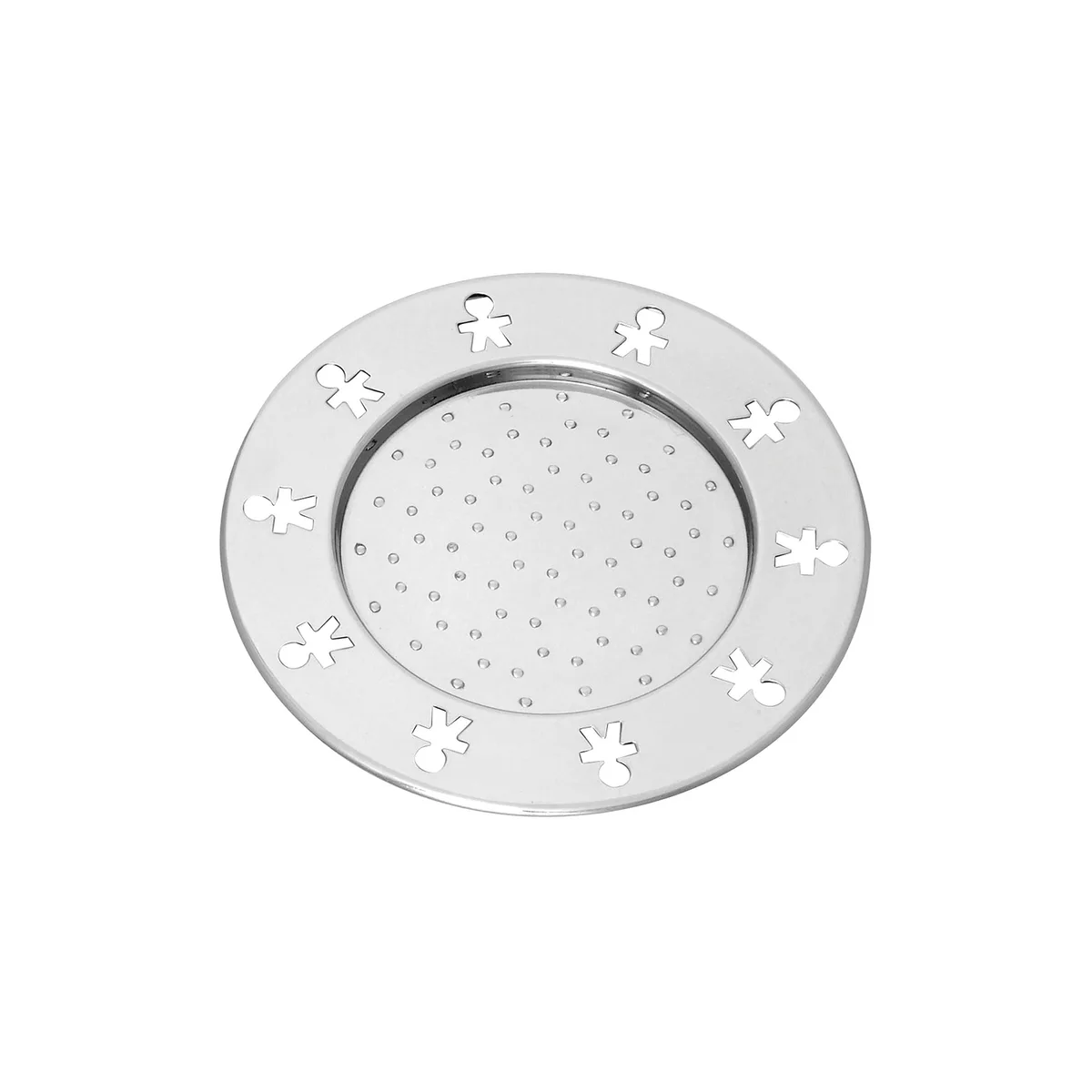 Glasuntersetzer Girotondo - Metall - polierter rostfreier Stahl - Designer King Kong de Alessi – photo du produit