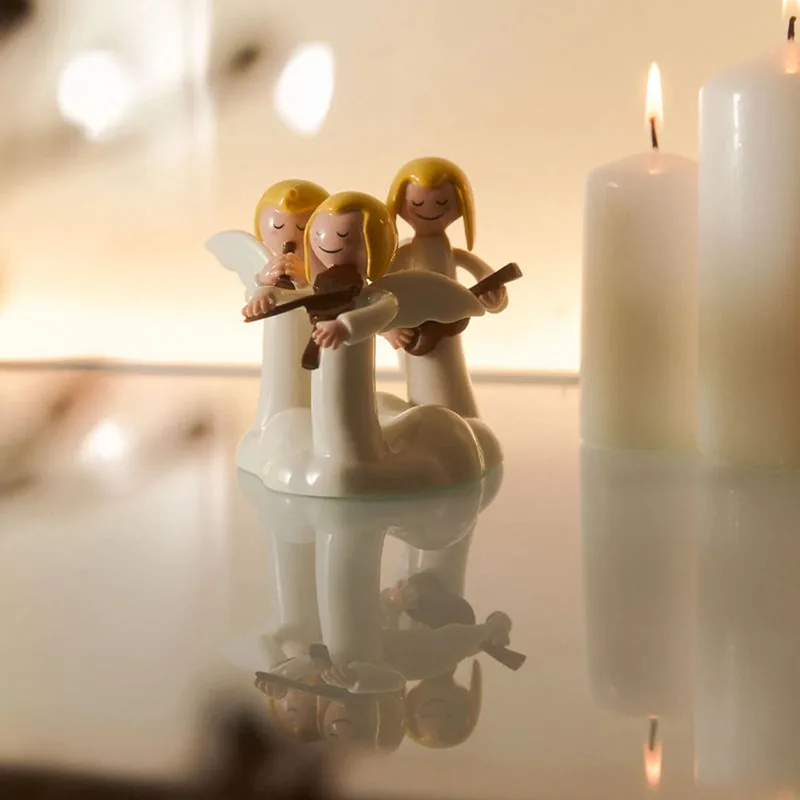Happy Eternity 3 engelen från Alessi i Wit – produktbild