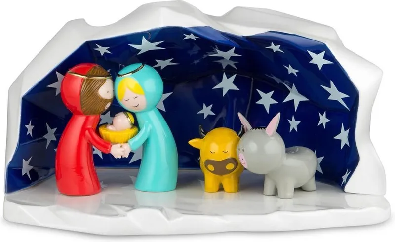 Happy Eternity Baby Kerststal fra Alessi i [gid://shopify/Metaobject/217770230099] – produktbillede