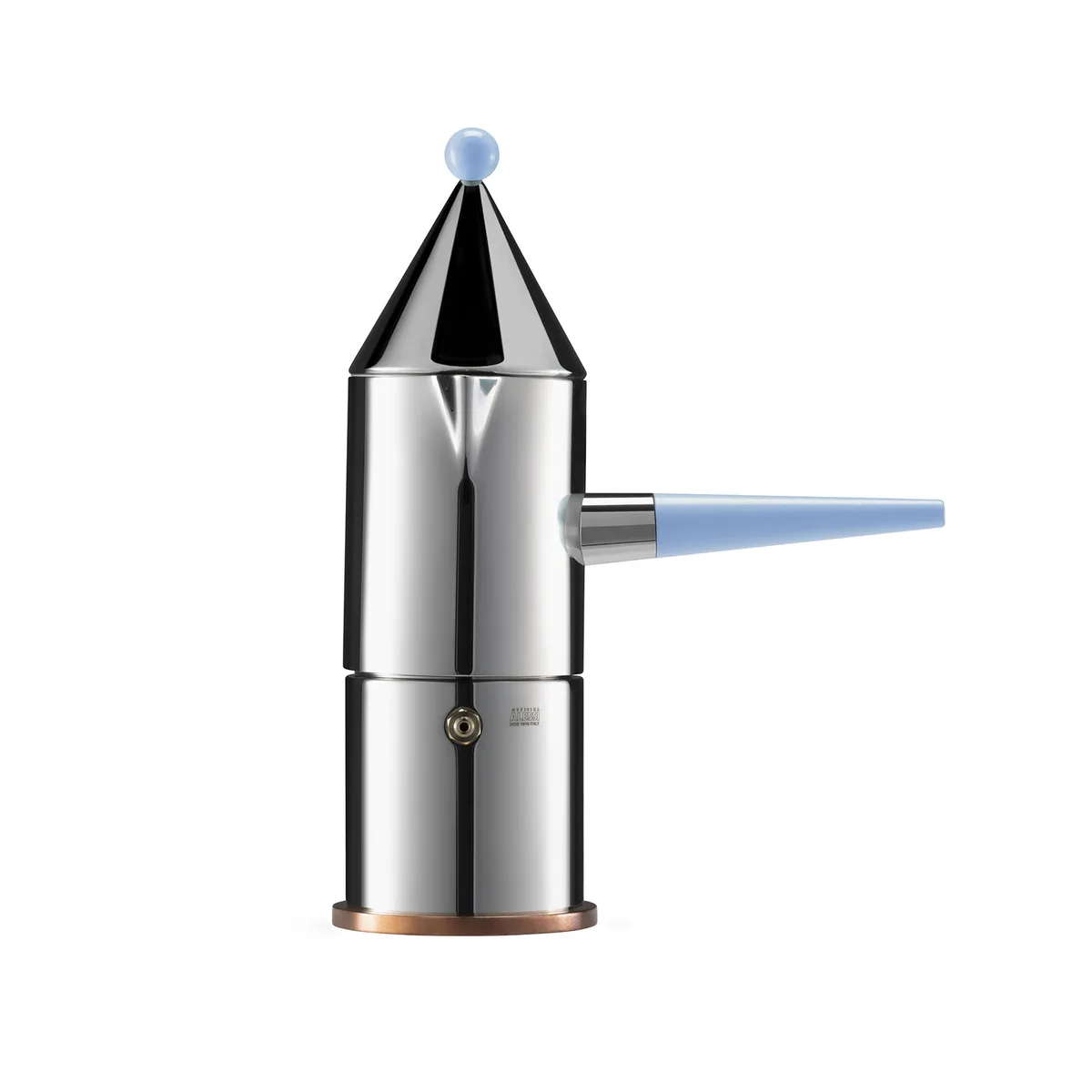 italienischer Kaffeebereiter Conica - Metall - thermoplastisches Harz - Designer Aldo Rossi de Alessi – photo du produit
