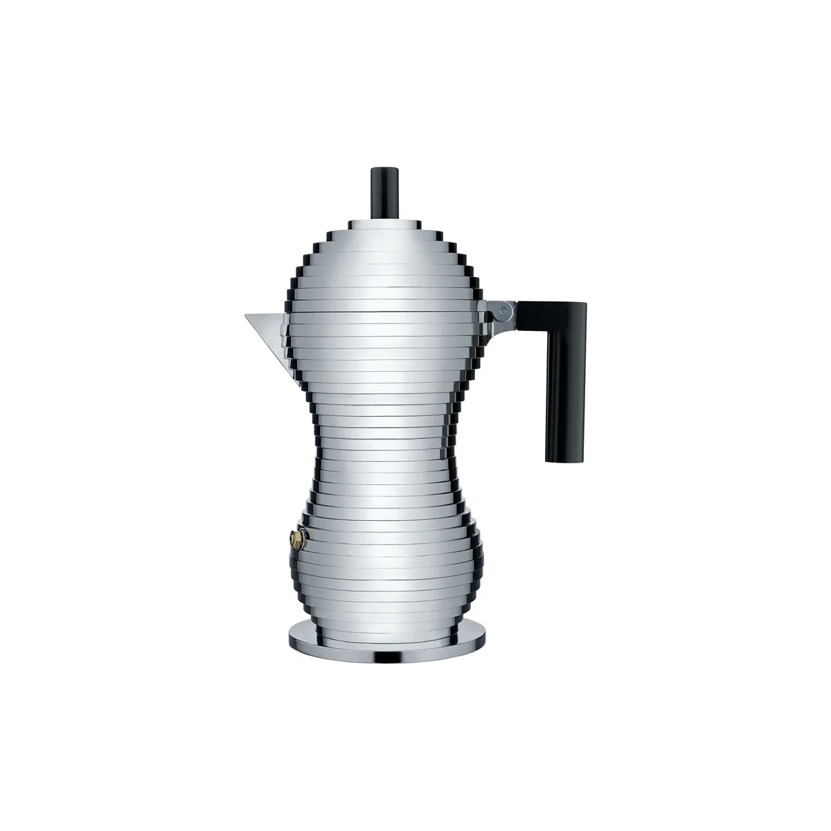 italienischer Kaffeebereiter Pulcina - Metall - Gussaluminium - Designer Michele de Lucchi by Alessi – product photo