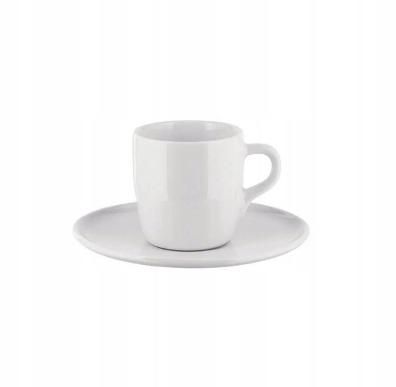 ITSUMO Espressokopje met Schotel 85 ml - porselein by Alessi in Wit – product photo