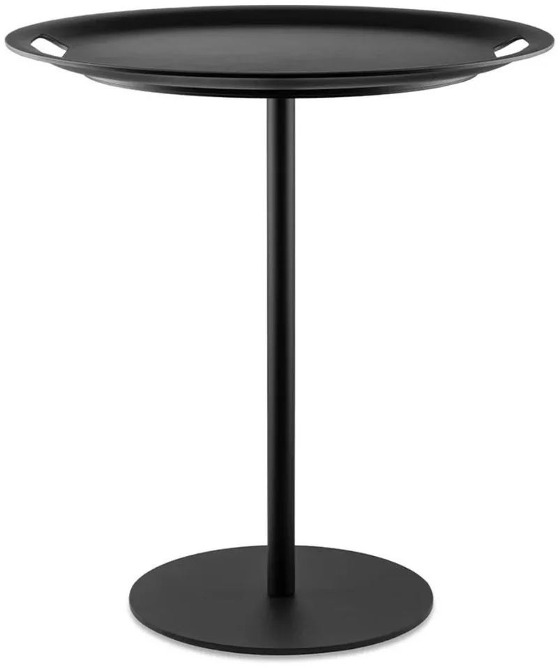 Jasper Morrison Op-la bijzettafel met afneembare plateau D48cm H52cm by Alessi in Zwart – product photo