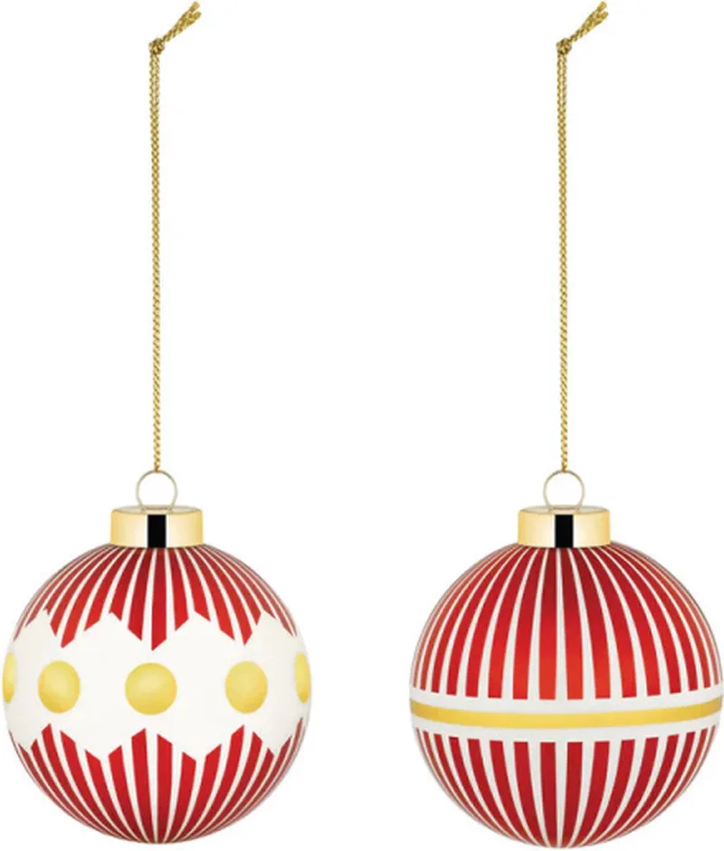 Kerstbalset Delight 2024 - NZ04SET1 - Nika Zupanc by Alessi in Rood – product photo