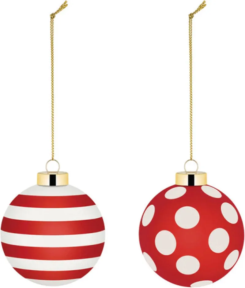 Kerstbalset Delight 2024 - NZ04SET2 - Nika Zupanc by Alessi in Rood – product photo