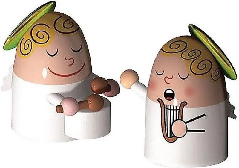 Kerstengeltjes - Angels Band - AMGI26SET3 - 2 stuks - door Massimo Giacon by Alessi in Divers – product photo