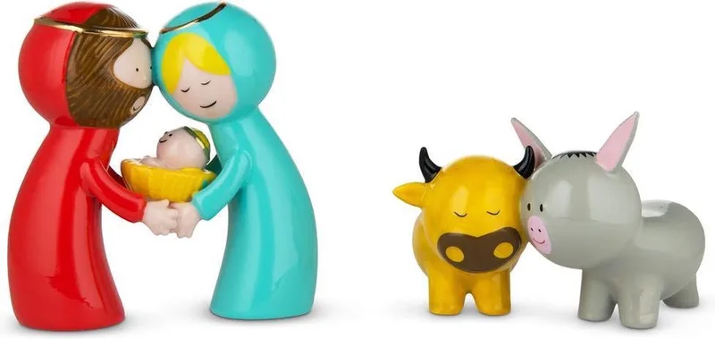 Kerstfiguren Happy Eternity Baby - AGJ01S2 - 2 stuks - door Massimo Giacon & Marcello Jori van Alessi in Divers – productfoto