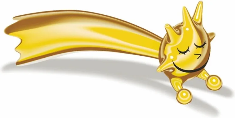 Kerstster - Stella Stellina - AMGI25 - door Massimo Giacon van Alessi in Goud – productfoto