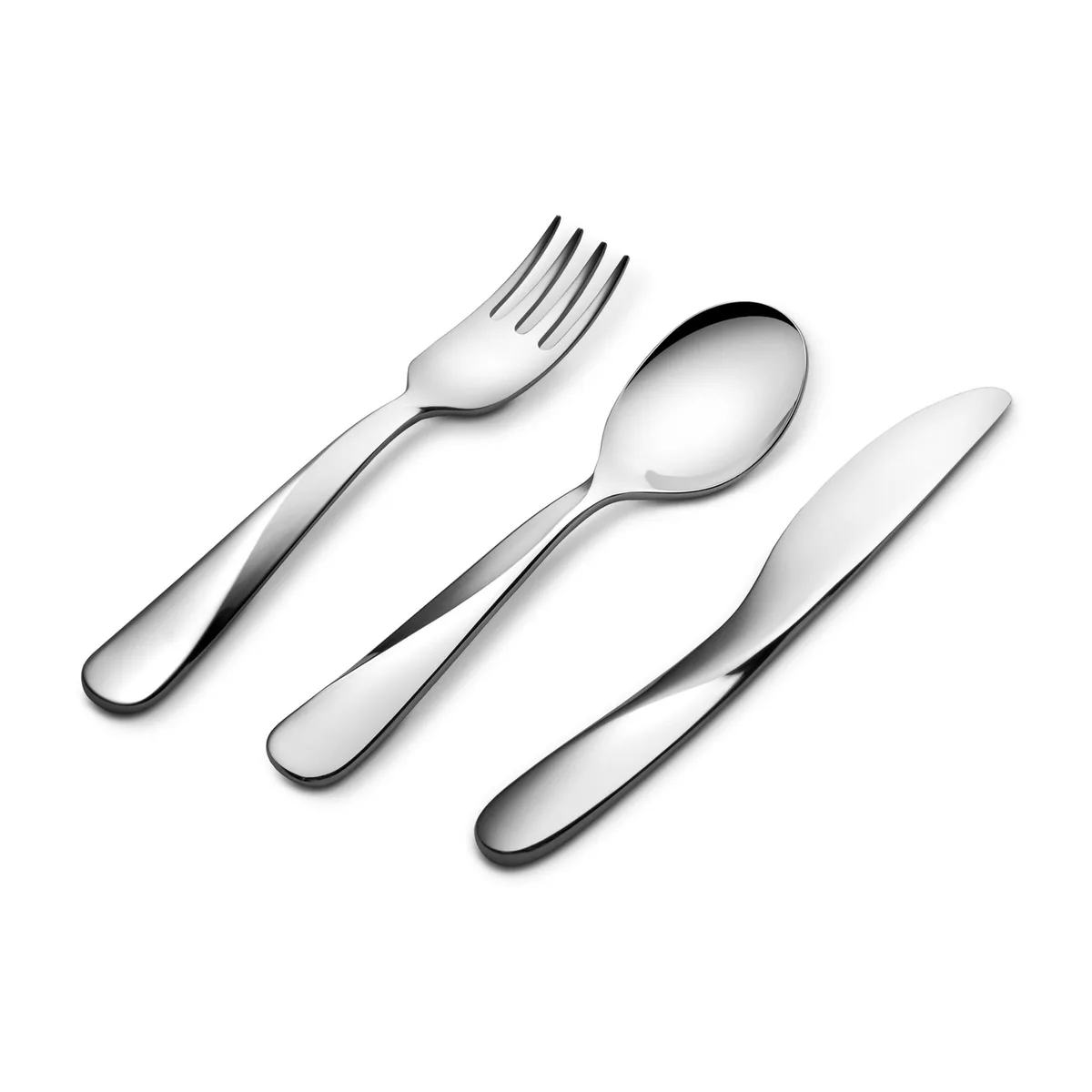 Kinderbesteck Kids - Metall - rostfreier Stahl - Designer UNStudio van Alessi – productfoto