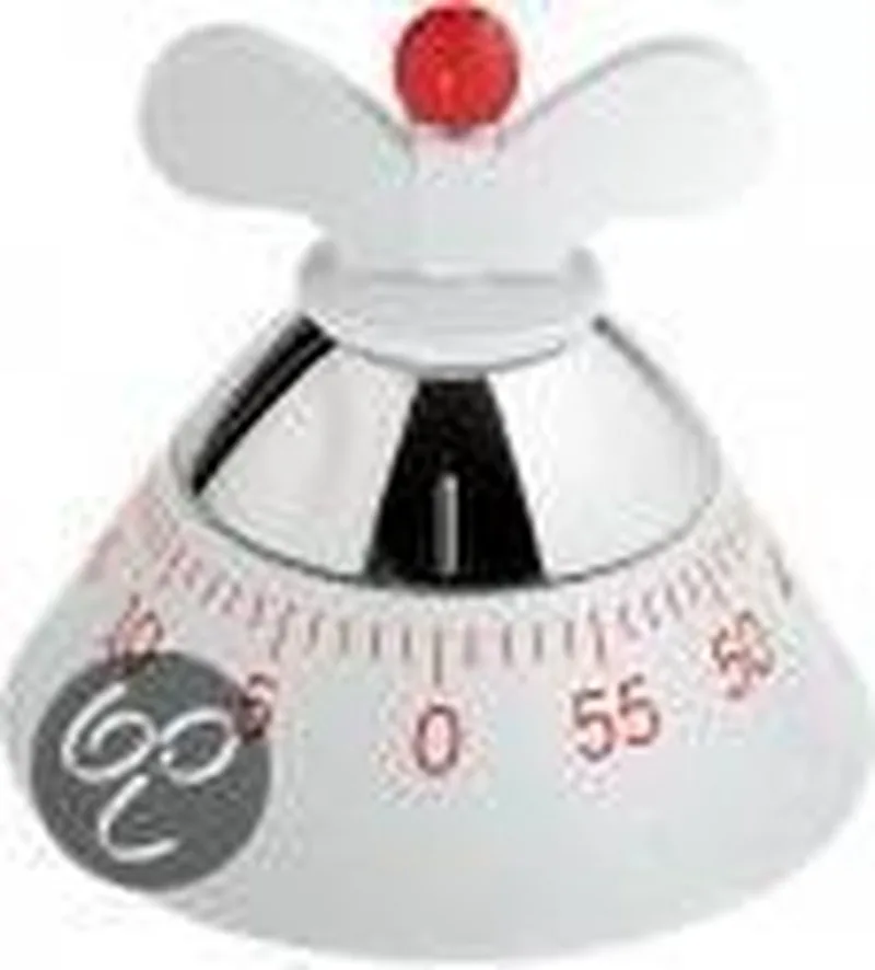 Kitchen Timer - Kookwekker van Alessi in Wit – productfoto
