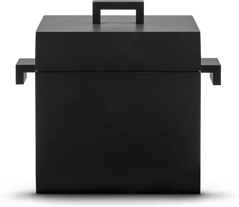 Kookpan La Cubica - 2.4 liter - Aldo Rossi - AR03 van Alessi in Zwart – productfoto