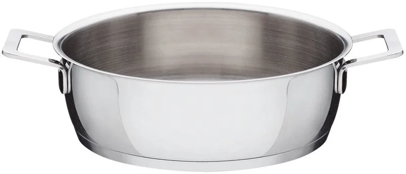 Kookpan Pots&Pans - AJM101/16 - ø 16 cm / 1.6 Liter - door Jasper Morrison van Alessi in Zilver – productfoto