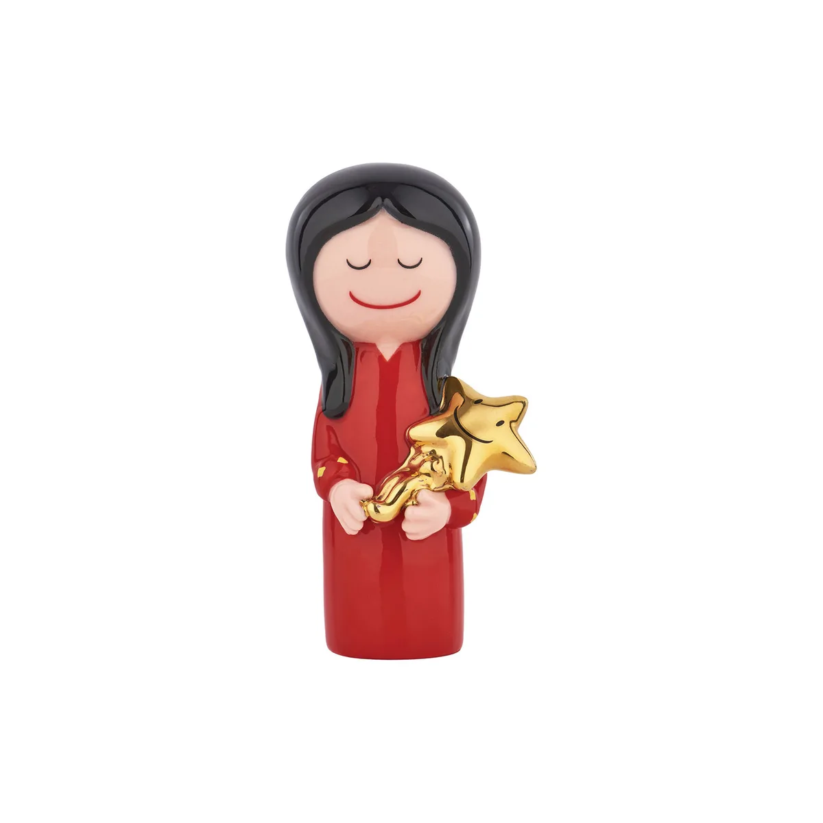 Krippenfigur Happy Eternity - Rot - Porzellan - Designer Massimo Giacon de Alessi – photo du produit