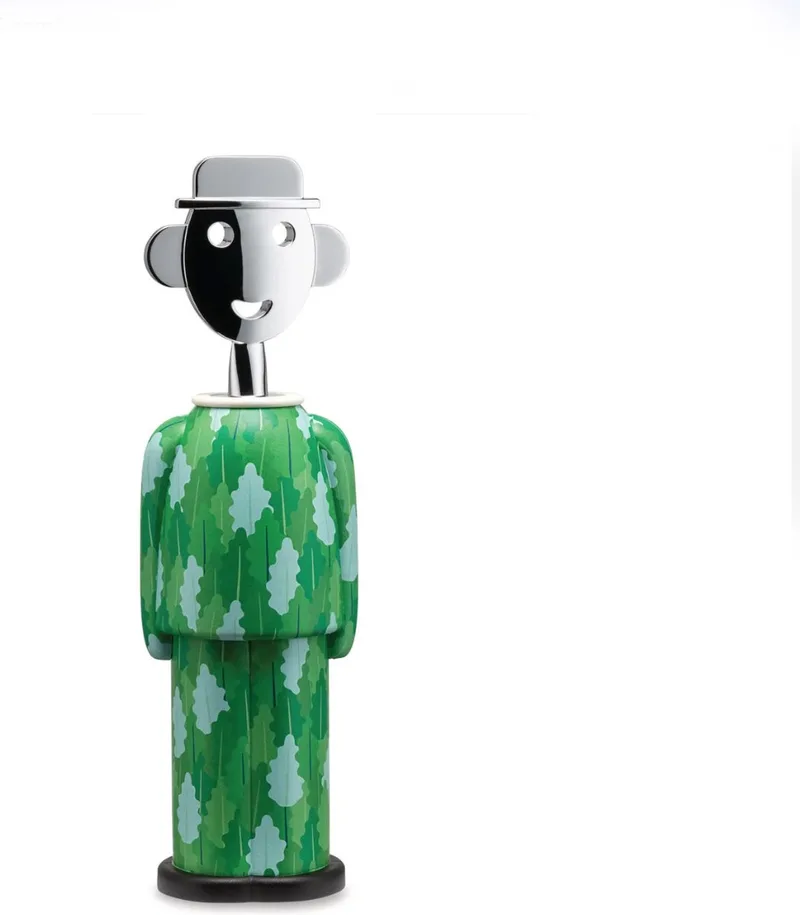 Kurkentrekker Alessandro M. - AM23A 32 - Groen / Blauw- door Fulvia Mendini de Alessi en Groen, Blauw – photo du produit