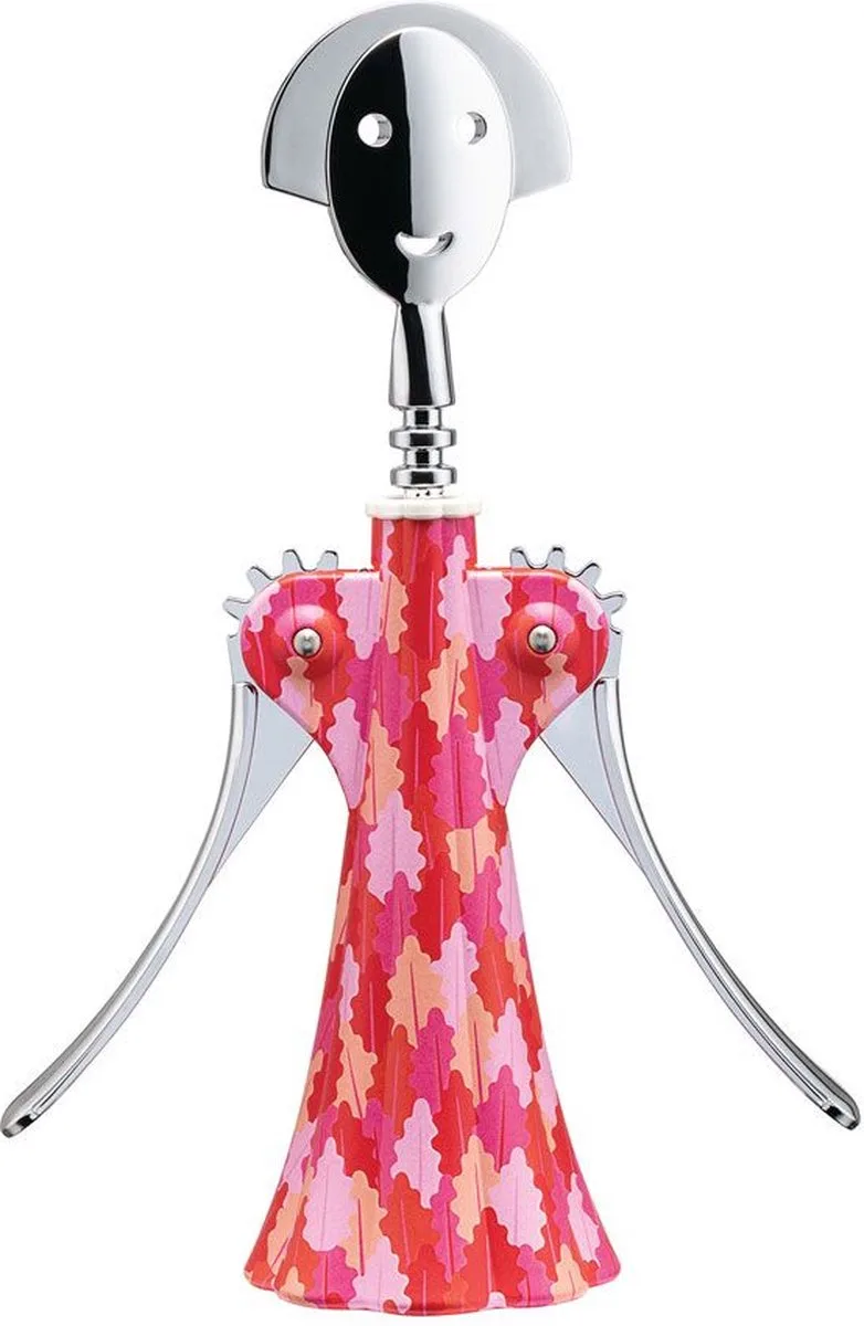 Kurkentrekker Anna G. - AM01A 7 - Rood, Roze - door Fulvia Mendini de Alessi en Rood, Roze – photo du produit