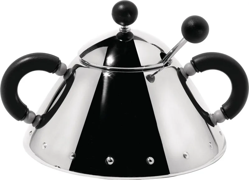 Melkkannetjes & Suikerpotjes 9097 by Alessi in Zwart – product photo