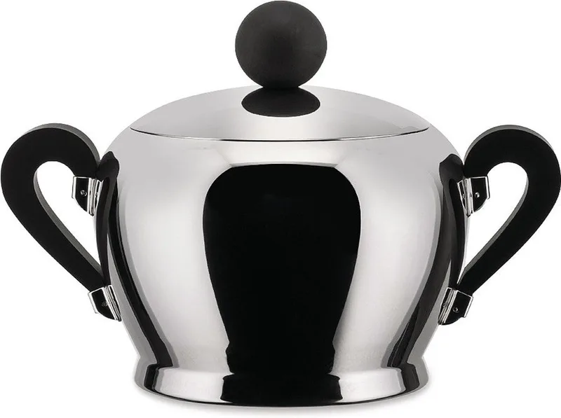 Melkkannetjes & Suikerpotjes Bombé van Alessi in Zilvergrijs – productfoto