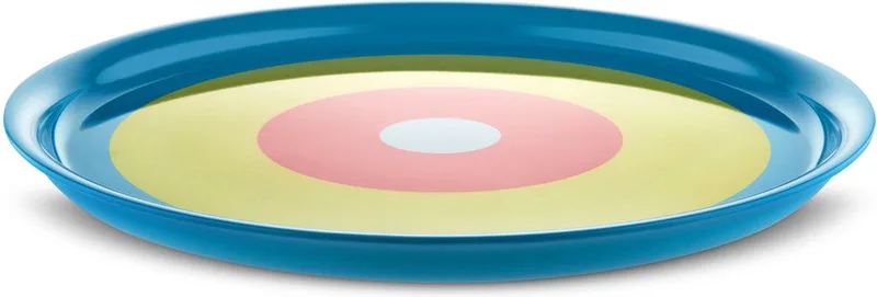 Mendini Dienblad Melamini Kids by Alessi in Blauw, geel, rood – product photo