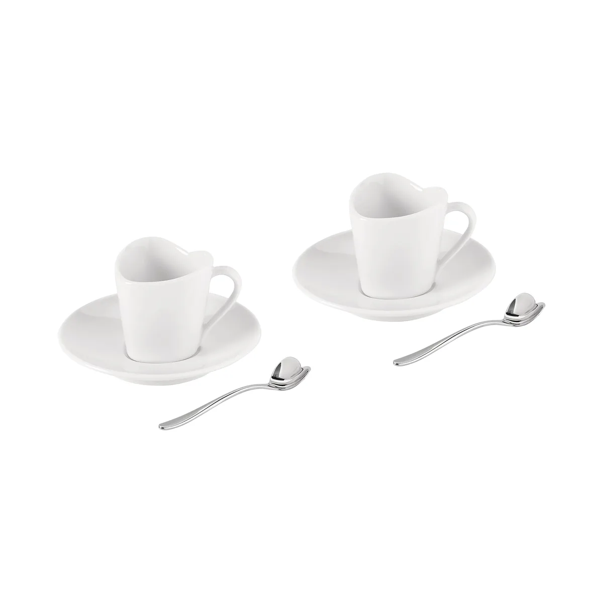 Mokkatasse To - Weiß - chinesisches Weich-Porzellan - Designer Miriam Mirri de Alessi – photo du produit