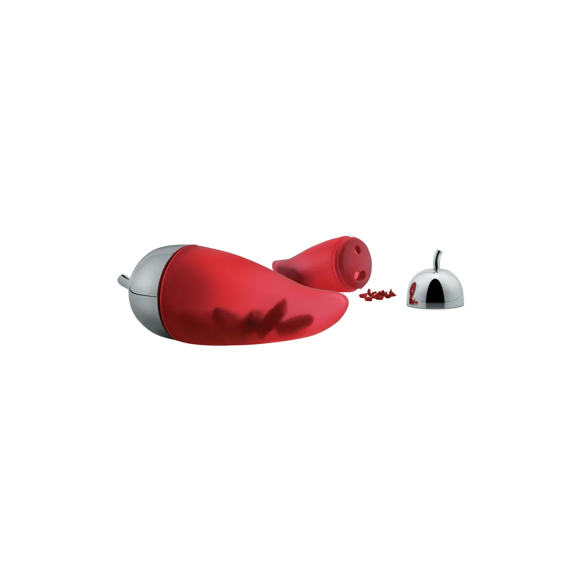 Mörser - Rot - Silikon - Designer LPWK de Alessi – photo du produit