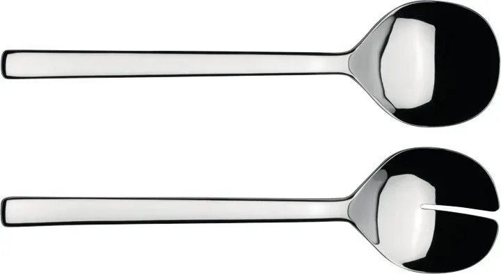 Ovales Salatset 2 Teile Edelstahl van Alessi – productfoto