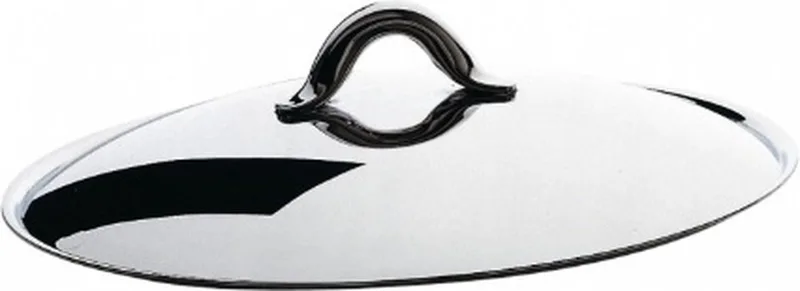 Pannendeksel Mami - SG200/16 - Ø 24 cm - Ontworpen door Stefano Giovannoni - Hoogwaardig 18/10 Roestvrij Staal - Geschikt voor Inductie - Vaatwasserbestendig - Elegant en Functioneel Design voor de Mami Pannenset de Alessi en Zilver – photo du produit
