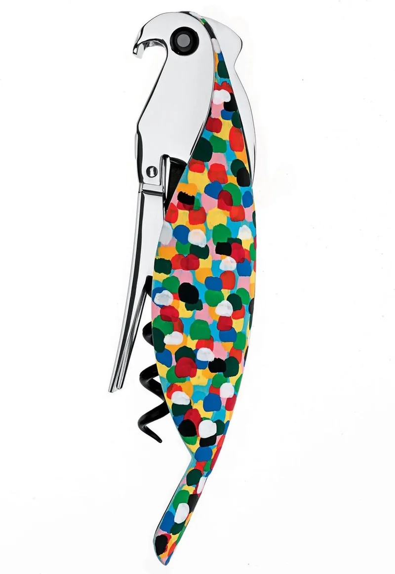 Parrot Kurkentrekker Gekleurd von Alessi in Multi Colour – Produktfoto