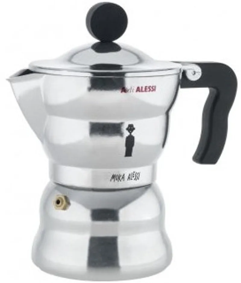 Percolator Moka - AAM33/3 - 3 kops - door Alessandro Mendini de Alessi en Argent – photo du produit