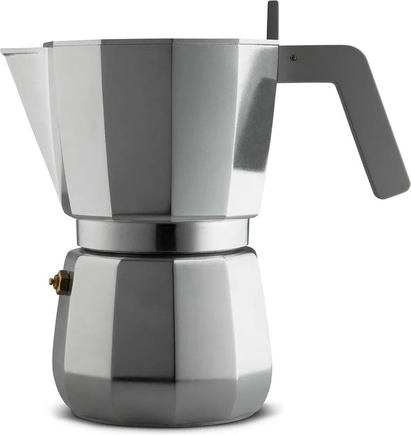 Percolator Moka - DC06/9 - 9 kops - door David Chipperfield by Alessi in Silver – product photo