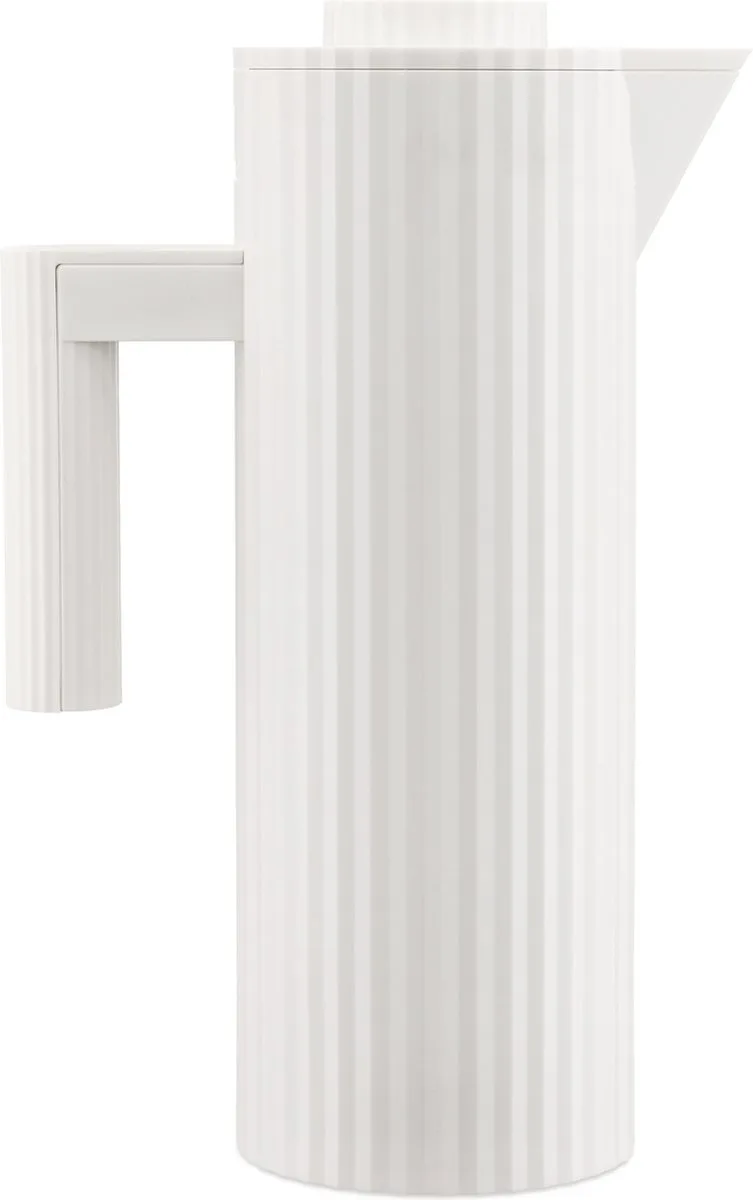 Plissé Thermoskan van Alessi in Wit – productfoto
