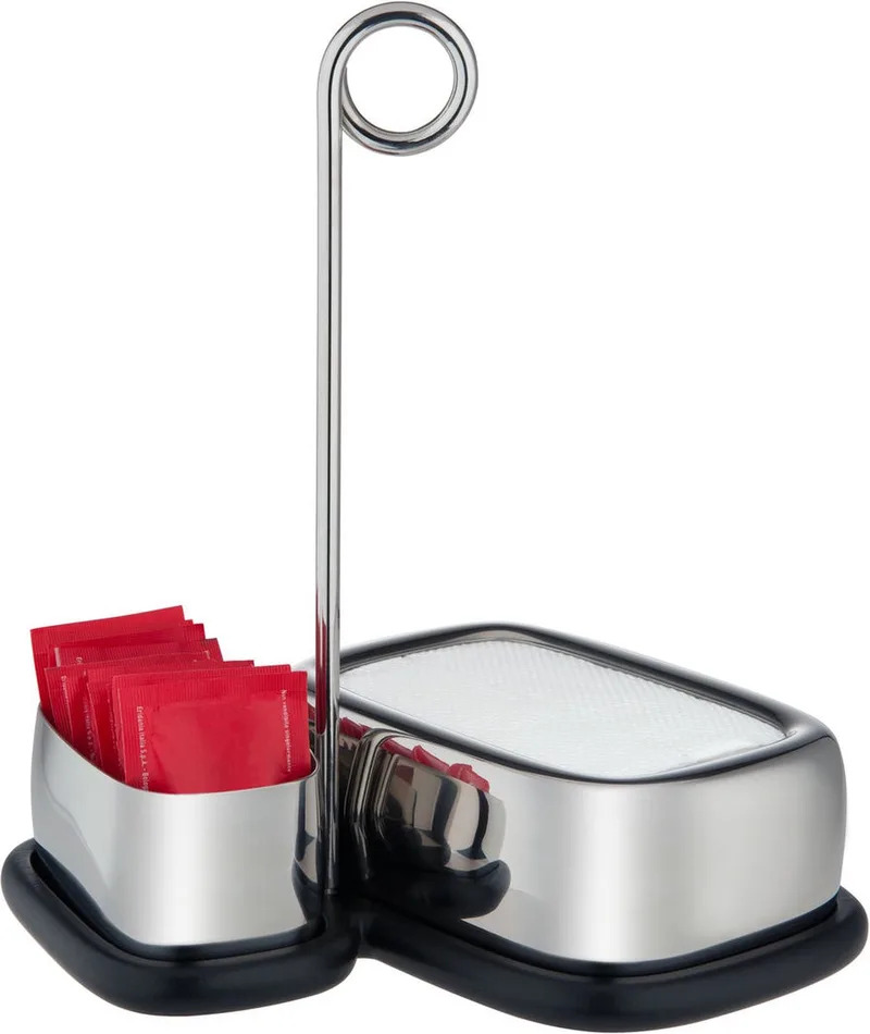pojemnik na serwetki i herbatę Bibo VS07.1 by Alessi in RVS – product photo