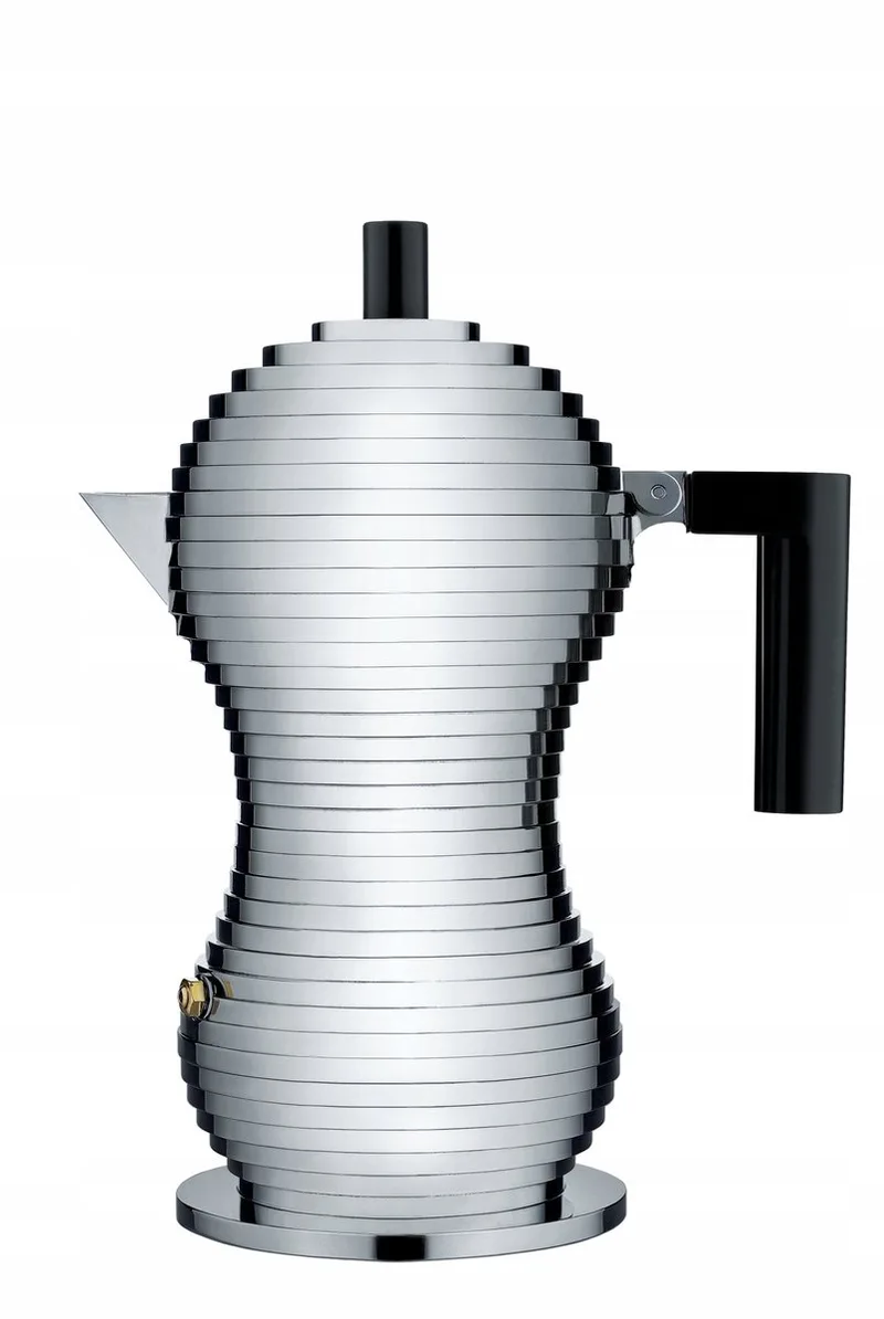 PULCINA Percolator - Espressomaker 150 ml, Inductie by Alessi in Zwart – product photo