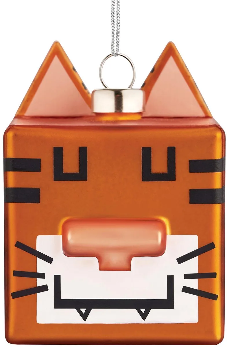 Quadratigra Kerstbal Ornament von Alessi in Oranje – Produktfoto