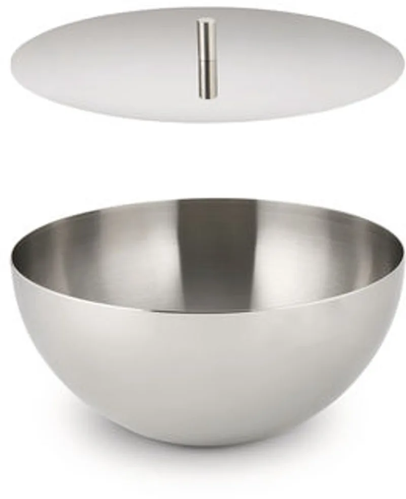 Rocc Bowl S - Container zonder kaars - Small von Alessi in RVS – Produktfoto