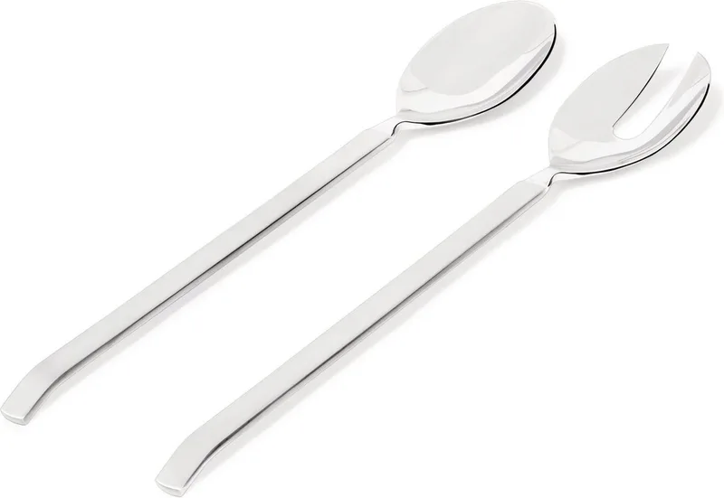 Saladebestek Dry - 4180/14 - door Achille Castiglioni van Alessi in Zilver – productfoto