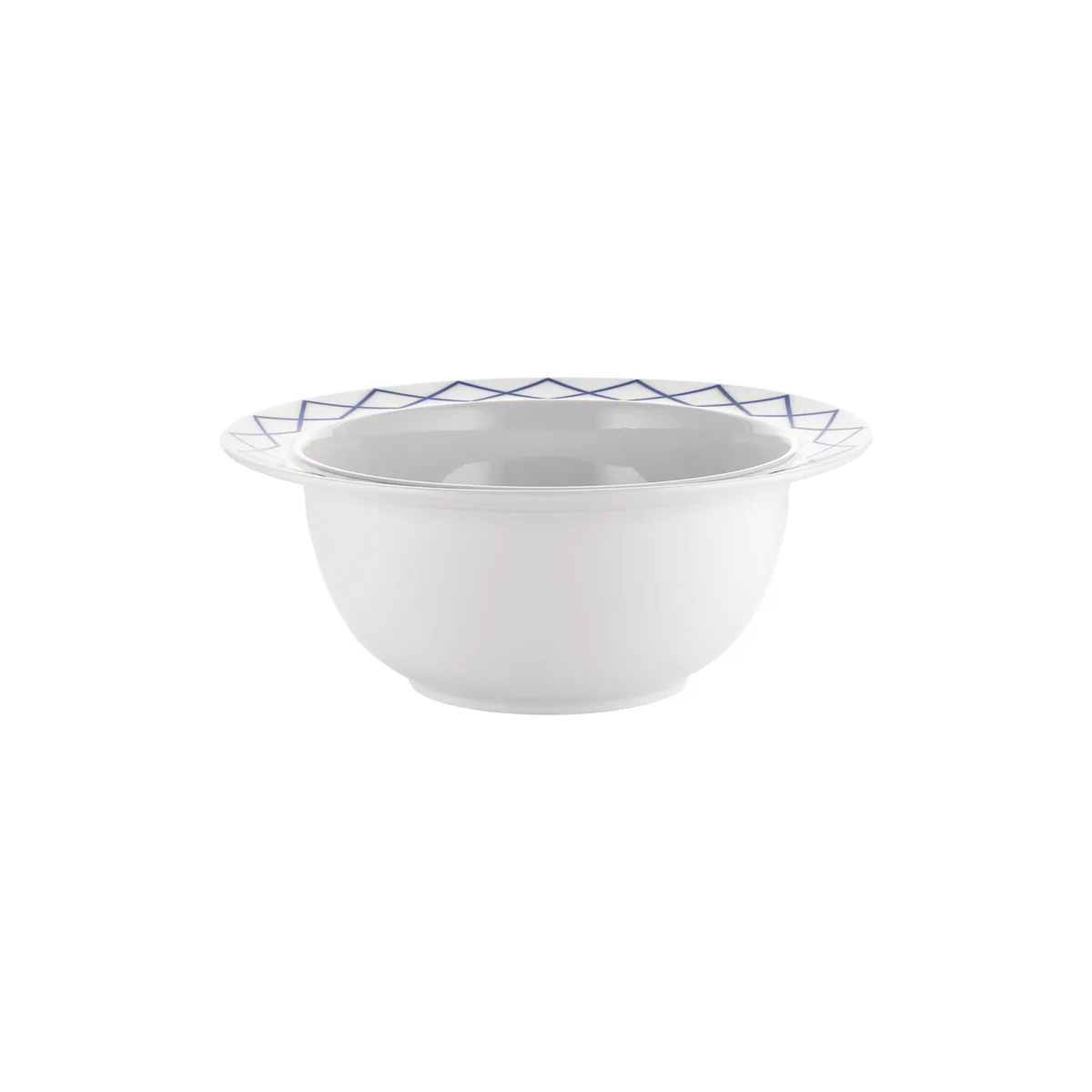 Salatschüssel La Bella Tavola - Blau - Feines Porzellan - Designer Ettore Sottsass von Alessi – Produktfoto
