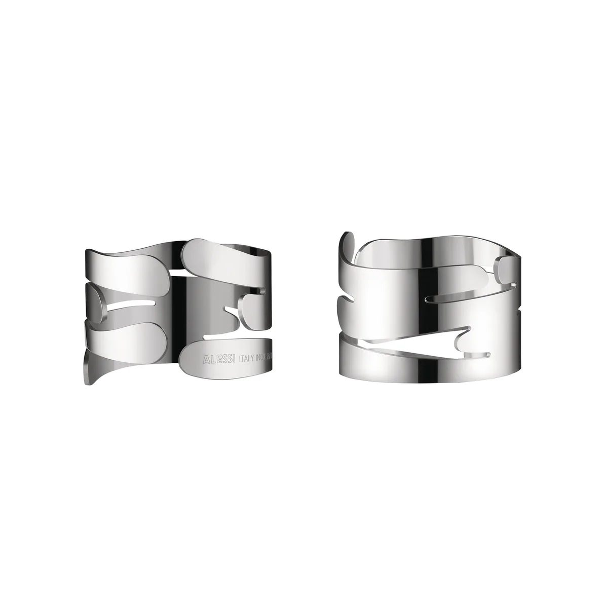 Serviettenring Bark - Metall - rostfreier Stahl - Designer Donia Maaoui by Alessi – product photo