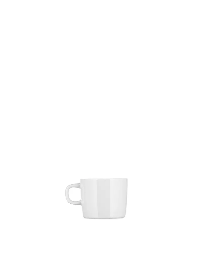 Set van 4 Mokkakopjes - Porselein, 8 cl de Alessi en Blanc – photo du produit