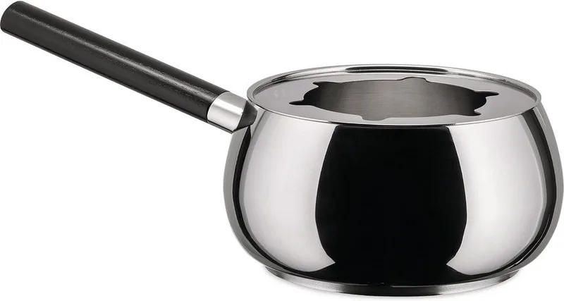 SG55/PENB steelpan by Alessi in Gepolijst staal – product photo