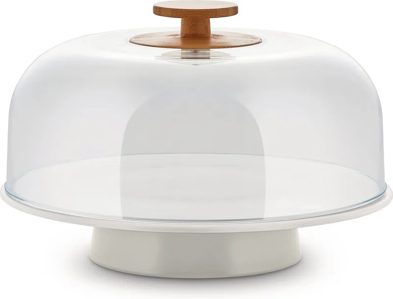 Stolp Mattina Taartstolp / Glazen stolp / Kaasstolp / Afdekstolp - BG06 WG - ø 31 cm - door Big-Game van Alessi in Grijs – productfoto