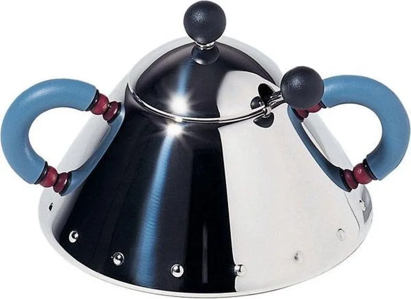 Sugar Bowl - Melkkannetjes & Suikerpotjes van Alessi in Blauw – productfoto