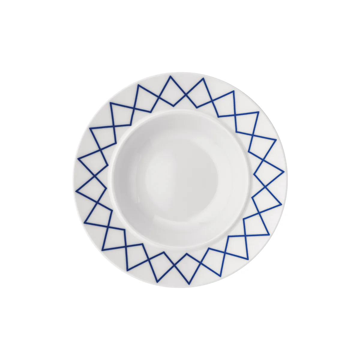 Suppenteller La Bella Tavola - Blau - Feines Porzellan - Designer Ettore Sottsass van Alessi – productfoto