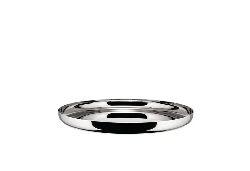 Tablett JM14/35 glänzend poliert, Edelstahl von Alessi in Silberfarben – Produktfoto